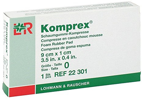 KOMPREX Schaumgummi Kompr. Gr. 0 nierenf, 1 St
