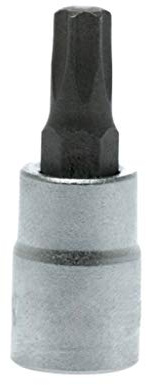 Teng Tools TX27 1/4 Inch Drive Metric Torx TX Chrome Vanadium Socket | Mechanic Tool | Hand Tool - M141227T-C