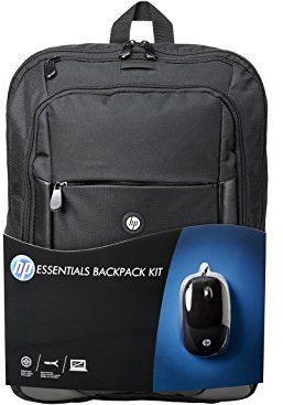 HP - Mochila Negro de hasta 16 con ratón con Cable