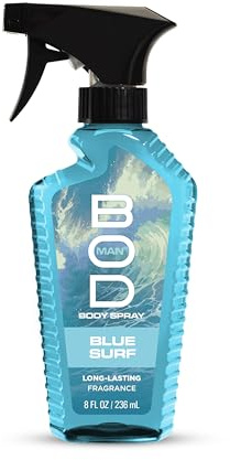 BOD man Fragrance Body Spray, Blue Surf, 8 fl oz