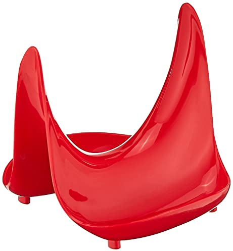 Hutzler Soporte para tapa de olla, grande, color rojo