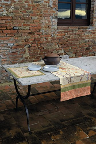 Bassetti Fong Tischdecke aus 100% Baumwolle, Panama-Gewebe in der Farbe Creme v.8, Maße: 140x170 cm - 9275596