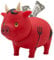 LILALU Spardose BIGGYS Teufel, Sparschwein Kopf drehbar Sparbox Sparbüchse Münzeinwurf Piggy Bank Tresor Kinder