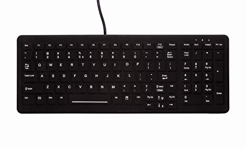 Active Key AK-CB7000F-U1-B/GE Beleuchtete Hygiene Tastatur, USB Schwarz