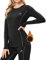 MeetHoo Thermounterwäsche Damen, Funktionsunterwäsche Set Funktionswäsche Thermoaktiv Thermowäsche Base Layer Skiunterwäsche Skifahren Laufen, Schwarz, S