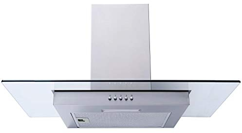 SIA FL70SS 70cm Flat Glass Stainless Steel Chimney Cooker Hood Extractor Fan