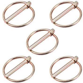 sourcing map Linch Pin with Ring - 5mm x 40mm Trailer Pins Assortment Kit for Boat Kayak Canoe Trailer Tractor Trolley Horsebox 5Pcs