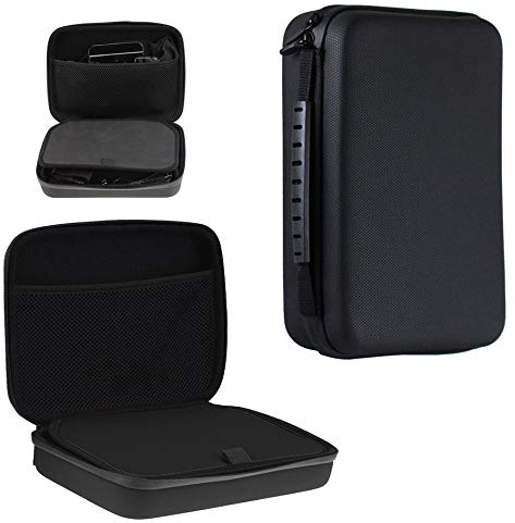 Navitech Black Rugged Headphone/Headphones Case Cover Compatible with the Audio-technica ATH-WP900
