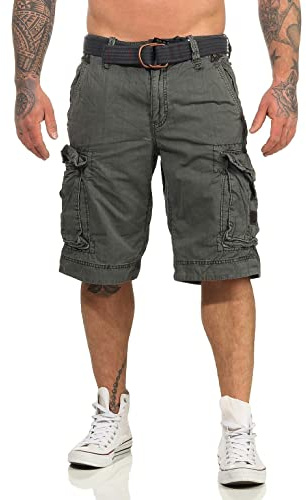 Jet Lag Herren Cargo Shorts Take Off 7 Charcoal W36