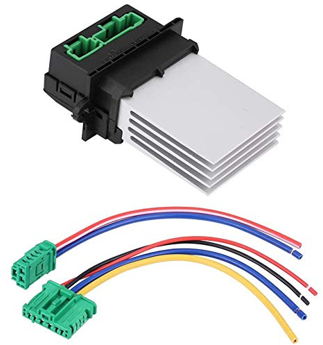 EVGATSAUTO Heater Motor Resistor Module - Universal Fit Blower Fan Speed Controller with Plug Harness for 6441L2 (Compatible with Specific Car Models)