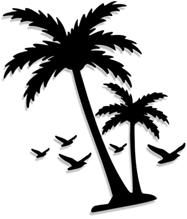 Decus Shop Palmen Vogel Paradies 3027 // Sticker Aufkleber vers. Größe Farbe