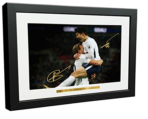 Signiertes Foto von Harry Kane Son Heung min Tottenham Hotspur Spurs, 30,5 x 20,3 cm, A4, Geschenk 1
