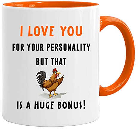 Acen Merchandise Tazza san valentino divertenti I love you for your personality - Idee Regali Originali et Divertenti per Uomo e Donna - per lui/per lei.