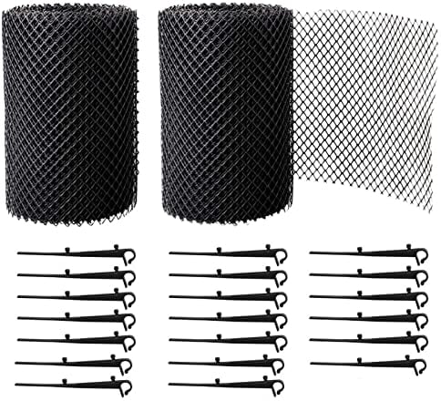 12M Protector Canalones. Rejilla de protección de canalones y bajantes duradera, protección contra el coche y la hoja + 20 ganchos de fijación, 15 cm de ancho