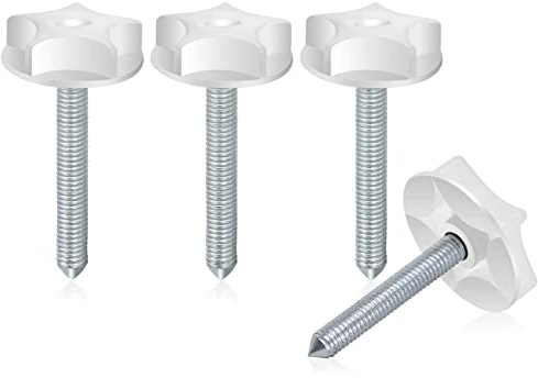4 Pack Headboard Fixings Pointed Headboard Bolts with Screws and Washers 100 MM for Bed Fixing