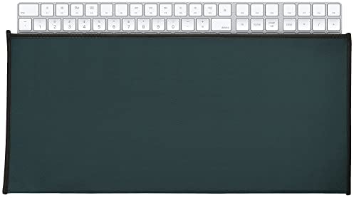 kwmobile Dust Cover Compatible with Universal Keyboard (L) - Computer Keyboard Protector Fabric Case - Dark Green
