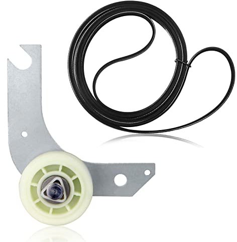 Kit di riparazione per asciugatrice compatibile con asciugatrici Electrolux e frigidaire Include 137315300 cinghia asciugatrice e 134793500 puleggia folle sostituisce 134719300, 134793511,