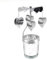 Surakey Windlicht Teelichtkarussel aus Glas Teelichthalter,Silber Karussell Teelichter Kerzenhalter,Motiv Liebe Herzen Windlichter Teelicht Kerzen Halter Geschenk Dekoration für Hochzeit,Weihnachten