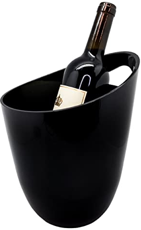 Seau à glace, Glacière de bouteilles de vin, Champagne, Seau à glace, Noir