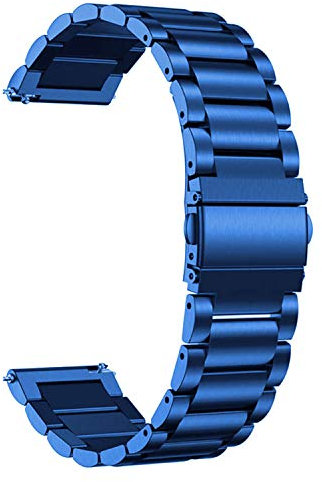 ONE ECHELON Bracelet de montre à dégagement rapide compatible avec Lotus Digital 50010/A en acier inoxydable finition brillante Bracelet de rechange en métal, Acier inoxydable, Sans pierre précieuse