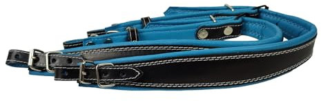 MS ACCORDION Kinder 5cm Akkordeon Schulterriemen Akkordeongurte Schwarz/Hellblau