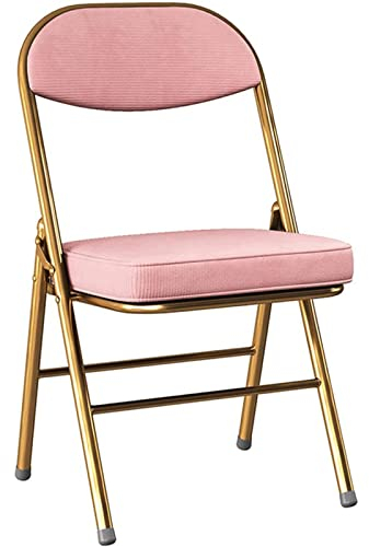 ZUMAHA Neu Stuhl mit breiter Rückenlehne aus Leinen, Dicker Retro-Klappstuhl, stapelbar, tragbar, Rückenlehne, Stuhl, Dreieckshalterung aus Titan Gartenstuhl