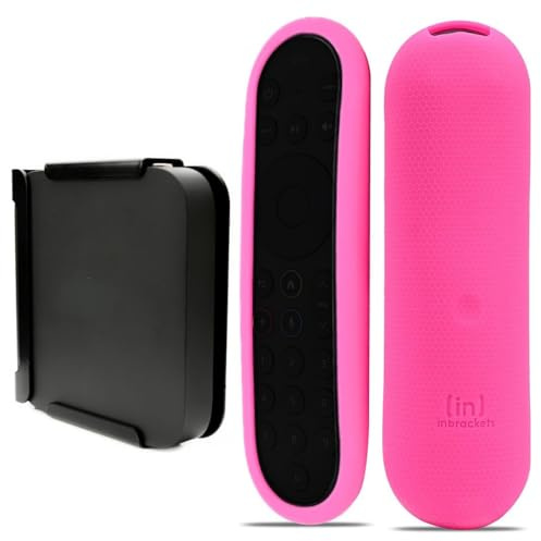 Inbrackets Sky Stream Puck Box Wall Mount | Multi Direction Bracket | Easy Screwless Quick Install | UK Made (Pink Remote Cover Included)
