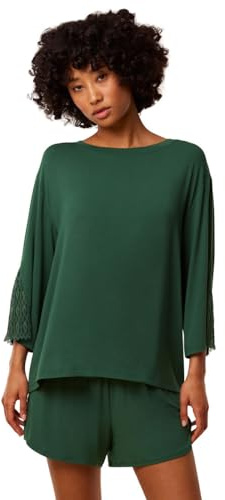 Triumph Damen Aura Spotlight Top Shirt, Green KISS, 38