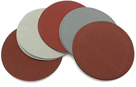 Healeved 25stücke Runde Schleifscheiben Sandpapier Pads Für Oberflächenbearbeitung Feuchtigkeits Und Hitzebeständig Für Dekorations Und Reinigungsanwendungen