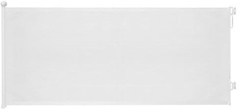 JUPISHOP No Drilling&Drilling Retractable Stair Gate for Baby and Dogs - Up to 300 cm Wide-86 cm Tall,White,Extendable Indoor Gates,Safety Stairgate for Kids,Stairs Barrier for Door & Pets