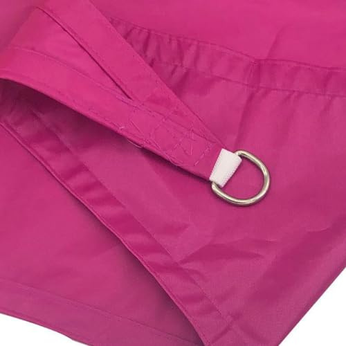 ENEN Voile d'Ombrage Imperméable, Toile Ombrage Exterieur Toile Pergola Protection des Rayons UV, Triangulaire Toile Ombrage pour Jardin & Terrasse, Plein Air (Rouge rosé,5x5x5m)