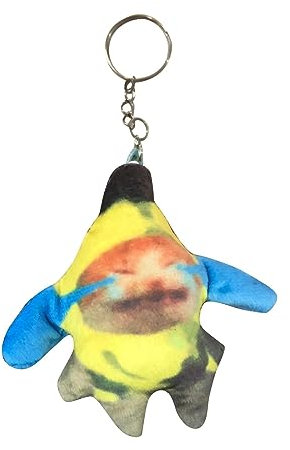 chiphop Amfirst Schlüsselanhänger Teenager Crying Banana Cat Schlüsselanhänger Weiche Kreativer Süßer Charm Schlüsselanhänger Zusätze Tasche Anhänger Auto Schlüsselketten