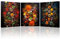 Piy Painting Bild auf Leinwand, Buntes Gewürz Leinwandbilder, Wandbilder Gewürze und Löffel Kunstdrucke auf Leinwand für Küche Esszimmer Hotel Wanddeko, eingebautem Holzrahmen, 3 Stück/Satz 30x40cm