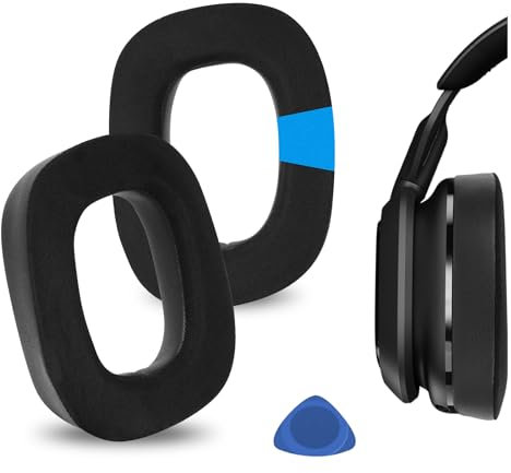 Geekria Sport Cooling-Gel Ersatz-Ohrpolster für Logitech G Astro A30 Kopfhörer, Ohrpolster, Reparaturteile (schwarz)