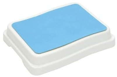 Stock-Fachmann® Nivel de baño de 10 cm, apilable y ampliable, color azul y blanco, soporta hasta 190 kg, superficie antideslizante, escalón de baño, taburete para niños y personas mayores