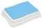 Stock-Fachmann® Badezimmerstufe 10cm | Stapelbar & Erweiterbar | Farbe Blau Weiß | Belastbar Bis 190kg | Anti-Rutsch Oberfläche | Trittstufe Bad | Tritthocker Für Kinder & Senioren