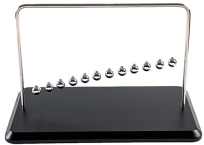 Boules de pendule – Boules de pendule pour bureau, pendule de Newtons avec 12 boules, boule d'équilibre classique Swing Newton, gadget scientifique et physique, gadgets de jouet de bureau pour la déco