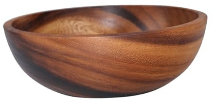 WATIIFUFU 1Stk Holzschüssel küchenmaschiene kochgeschirr salad bowl suppen schüssel suppenschüssel sleek Ramen-Schüssel abendessen schüssel Besteck Salatschüssel Dessertbehälter Futternapf