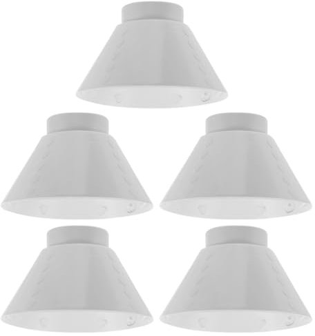 5piezas Cubierta De Lámpara Colgante De Plástico Para Iluminación Exterior Pantalla De Luz Industrial Accesorio De Lámpara Para Techo Reemplazo De Pantalla De