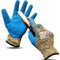 R MOVE 2 paia di Guanti antitaglio XXL Livello 6 (A6), maglia in aramide, acciaio e poliestere, rivestiti in lattice crespo, guanti da lavoro uomo/donna, guanti protettivi (XXL, Antitaglio Livello 6)