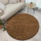 Giancasa Hochflor Teppich Rund 200 cm Almond Braun - Flauschiger Shaggy in vielen Farben für mehr Gemütlichkeit in deinem Zuhause - Ideal für Wohnzimmer Flur und Schlafzimmer