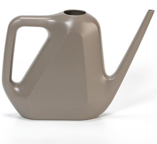 Plastia Petit Arrosoir Rave 1,6 L - Arrosoir Plante en Plastique pour Intérieur et Extérieur - Mini Arrosoirs de Jardin - Couleur Taupe