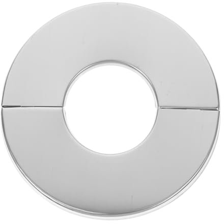 POPETPOP Cache Robinet Acier Inoxydable Plaque Ronde Fendue Pour Mur Et Plafond Cache Tuyau Mural Décoratif Compatible Avec Toutes Les Vannes Accessoire Salle De Bain Et Facile à Entretenir
