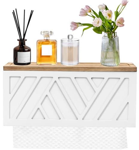 Paper Towel Dispenser Wall Mounted with Top Tray,Folded Paper Towel Holder with Lid,Commercial C-Fold, Z-Fold, Trifold Hand Paper Towel Holder Dispenser for Bathroom Kitchen Office