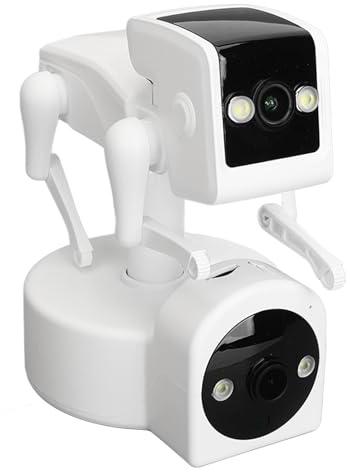 Akozon 1080P Roboterhund Indoor-Überwachungskamera AI-Erkennung 5G WiFi Smart Kamera 360 Grad Drehbare Überwachungskameras