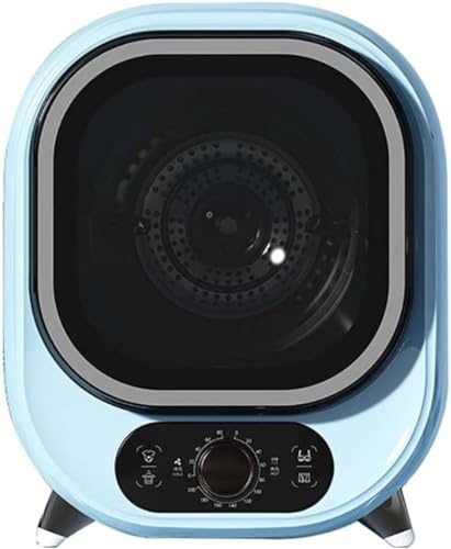 Secadora de condensación portátil, compacta, de 5 kg de capacidad, con centrifugado y diseño ventilado for espacios reducidos.(Blue)