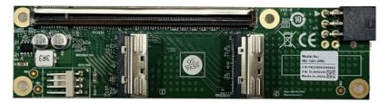 2 Port MCIO 8I auf PCIe x16 Slot SFF-TA-1016 Adapter PCle 5.0 MCIO x16/x8 Mini Cool Edge IO-Buchse PCI-Erweiterungskartenadapter mit 6-poligem GPU-Netzanschluss für Erweiterungsgrafiken