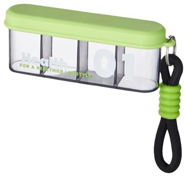 Pill Organizer - Medicine Storage Case | Multi-Compartment Pill Dispenser with Secure Lid, Medication Storage, Tablet Holder for Daily Use, Health Accessory Container for and Supplements