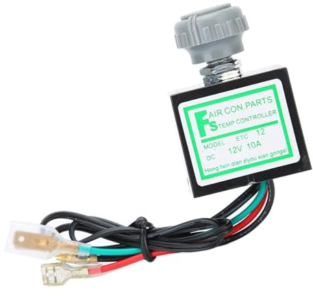 Interruptor de termostato electrónico for aire acondicionado de coche, Control de temperatura 10A for accesorio de de CA automático(12V)