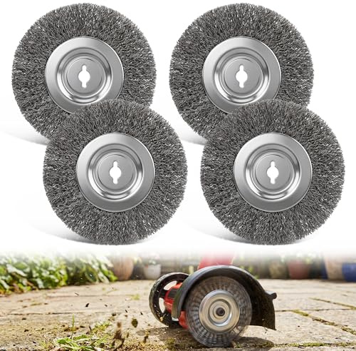 Pack of 4 Stainless Steel Replacement Brush Compatible with Einhell Joint Cleaner Battery